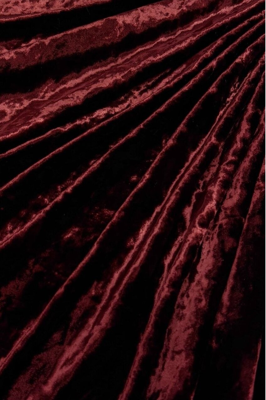 Burgundiškas viskozės aksomas su šilku 2